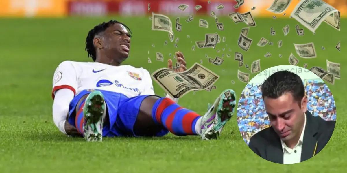 Alejandro Balde had to withdraw due to a muscular injury