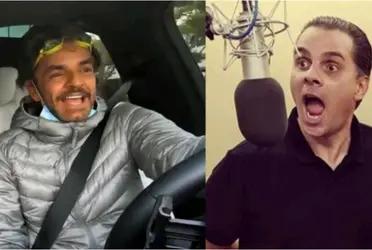 Although they both work on screen, Eugenio Derbez has the luxury of a 171 thousand dollar car while Martinoli travels in a more conventional way.