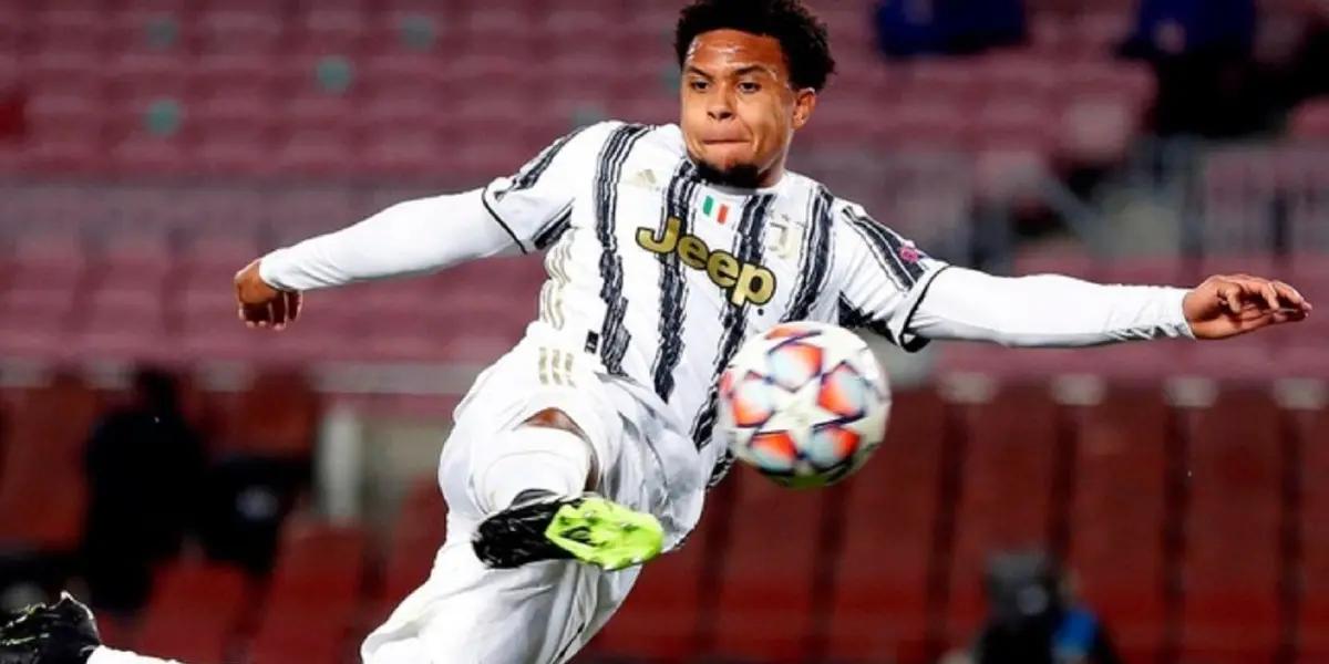 American Weston McKennie made it 2-0 for Juventus inside the box after an assist from compatriot Thimoth