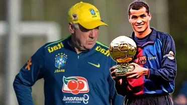 Ancelotti and Rivaldo. PHOTO: Brazil National Team