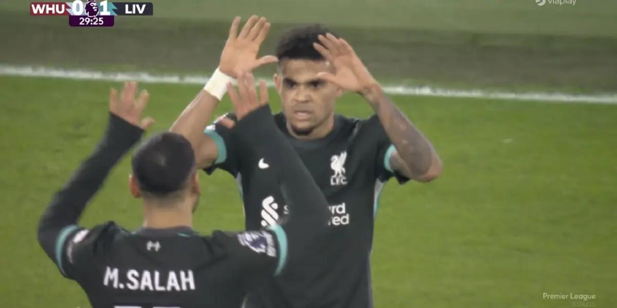 As the first half was coming to an end, the Colombian Luis Diaz appeared to score the 1-0 in favor of Liverpool