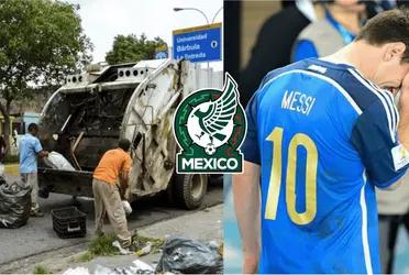 At the time, he was responsible for El Tri dancing against Mexico, but two mistakes by a player threw his job away. He confessed that he was traveling in the garbage truck.