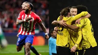 Atletico Madrid and Borussia Dortmund are through to the quarterfinals of the UEFA Champions League.