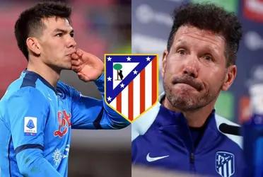 Atletico Madrid set its eyes on Hirving Lozano and Diego Simeone is convinced thanks to a player very close to Chucky