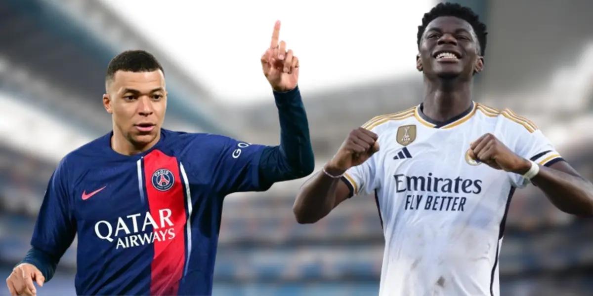 Aurélien Tchouaméni and Kylian Mbappé