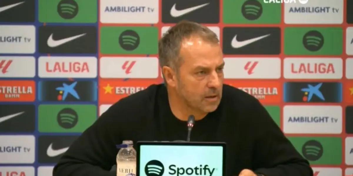 Barcelona's coach referred to the red card he received in the match against Betis.