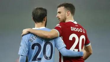 Bernardo Silva and Diogo Jota. photo. Deia