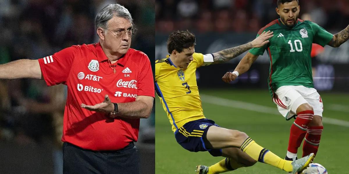 Betrayal to El Tri, in the middle of the Mexico vs Sweden game, it's over and he abandons the team