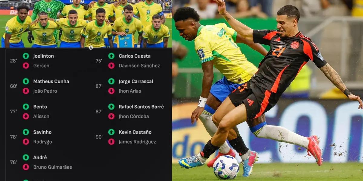 Brazil vs Colombia. PHOTO: CBF