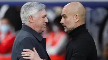 Carlo Ancelotti and Pep Guardiola. PHOTO: MARCA
