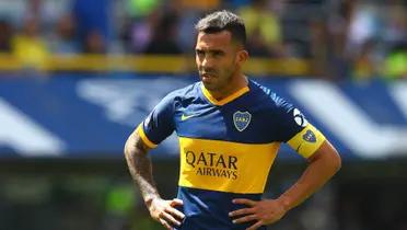 Carlos Tevez wearing the Boca Jrs. jersey. (Source: TyC Sports)