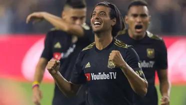 Carlos Vela during a match of LAFC.