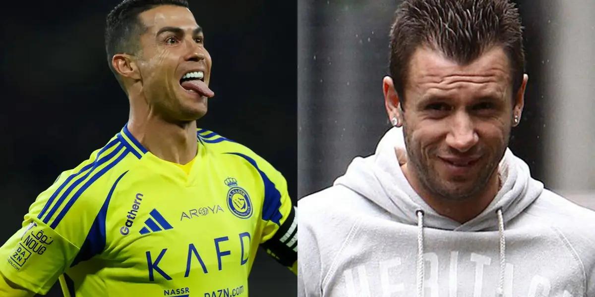 Cassano and Cristiano Ronaldo