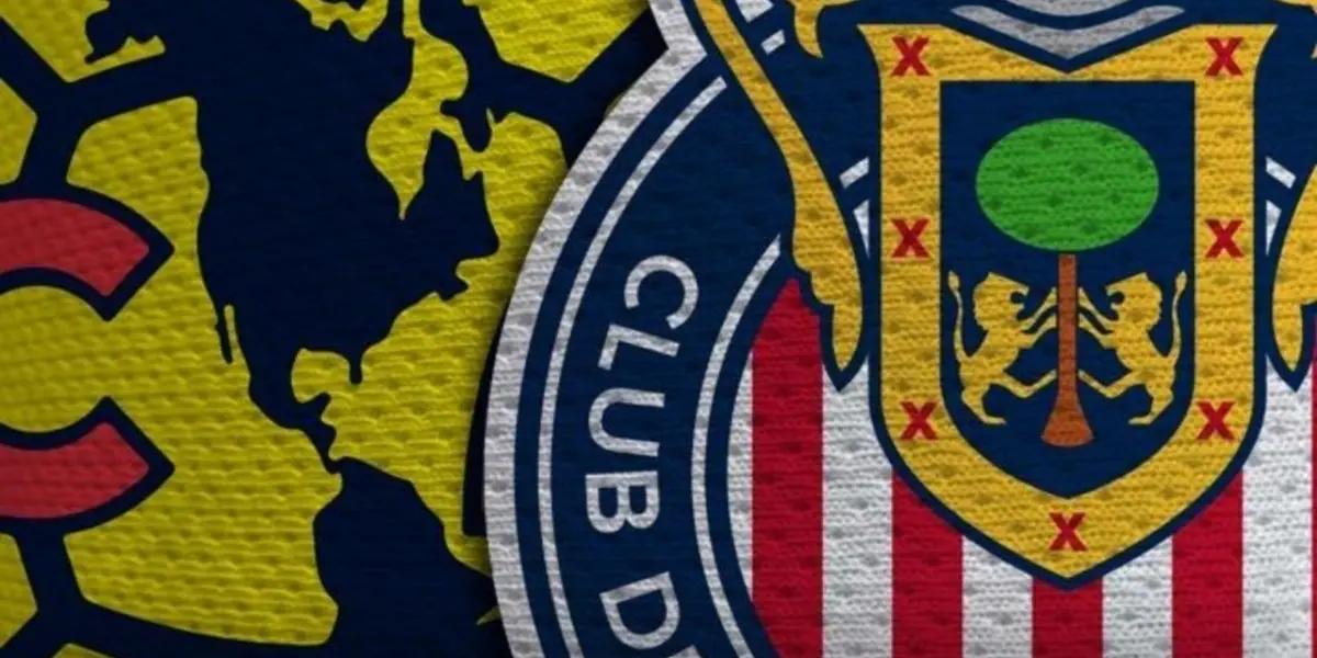 Club América and Chivas de Guadalajara badges.