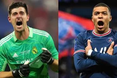 Courtois has been in the news in recent hours for his statements about Mbappé and Messi.