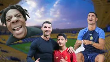 Cristiano Ronaldo and Cris Jr.