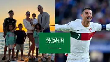 Cristiano Ronaldo and his family spent a little vacation in Saudi Arabia.