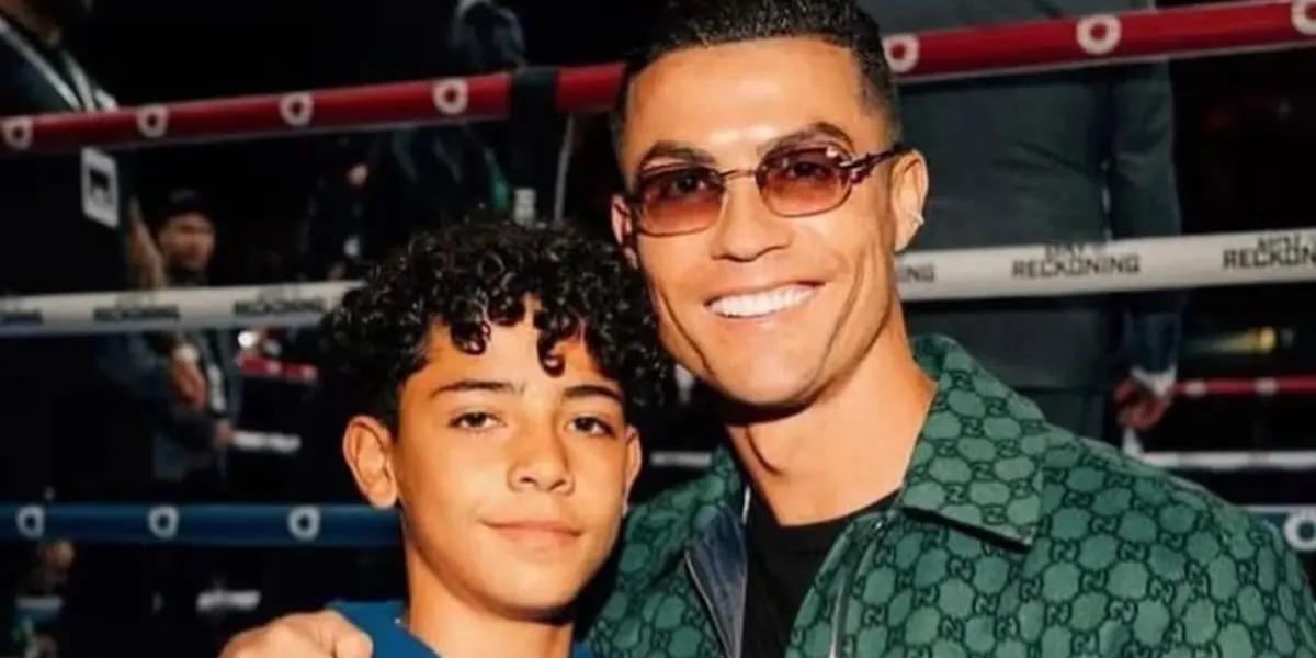 Cristiano Ronaldo and Ronaldo Jr Photo: X
