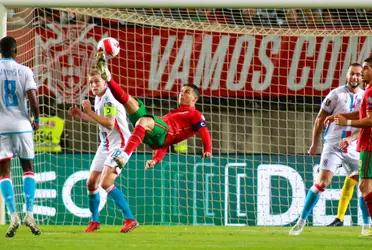 Cristiano Ronaldo attempted a bicycle kick against Luxembourg but it was saved by the goalkeeper, see his best bicycle kick goal.