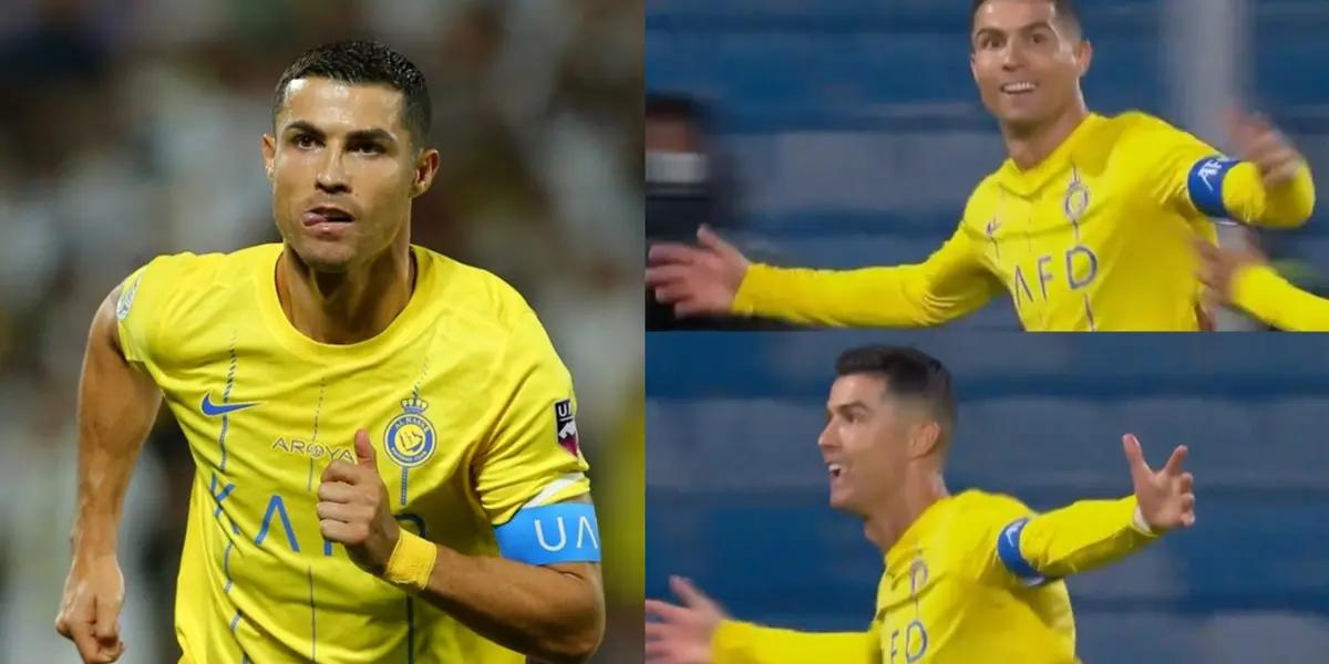 Cristiano Ronaldo debuted a new celebration today in the Asian Champions League!