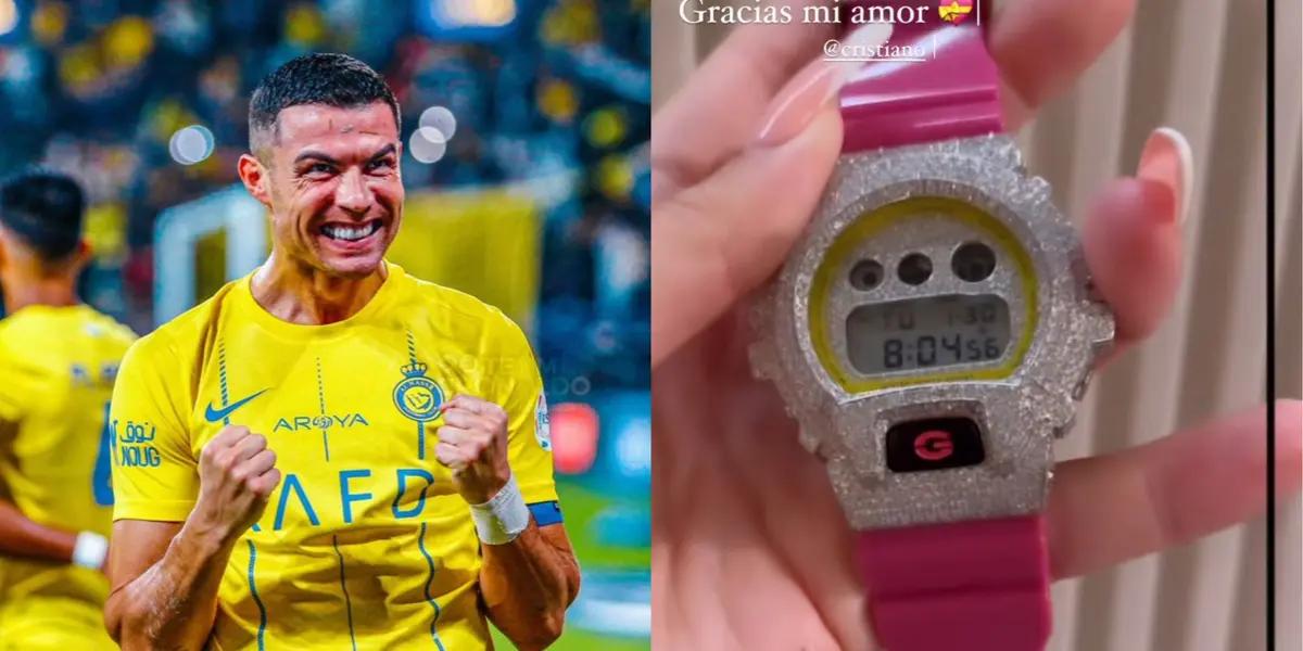Cristiano Ronaldo gifts Georgina Rodriguez an expensive watch for her birthday.