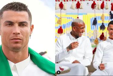 Cristiano Ronaldo had a curious day in Saudi Arabia.