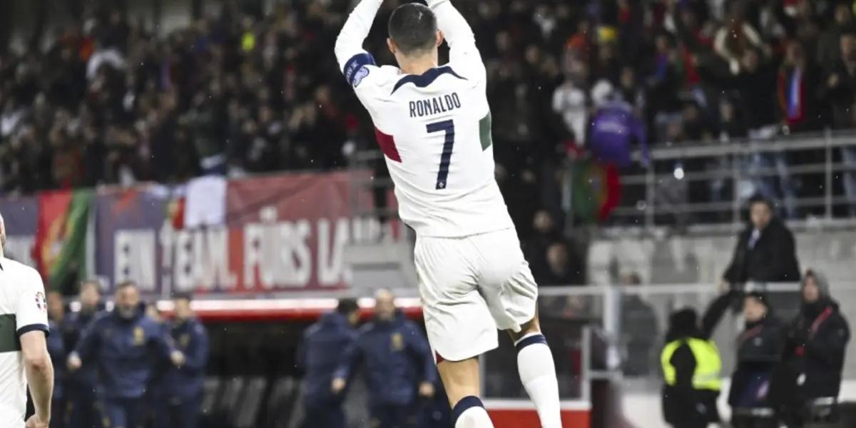 Cristiano Ronaldo was welcomed by a crowd of Portuguese fans in Liechtenstein.