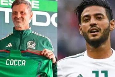 Diego Cocca said that the doors are open for everyone, for El Tri, but to return, Carlos Vela would have to give up a luxury.