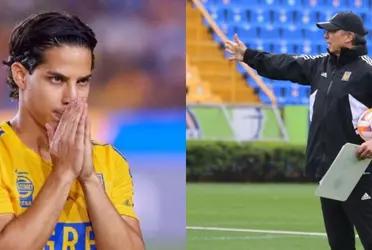 Diego Lainez has disappointed the Tigres in his first season with the team