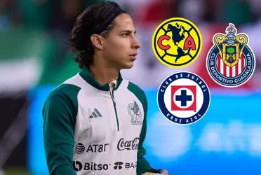 Diego Lainez has no minutes at Braga. In Mexico there is a team that could give him a chance and minutes to play.