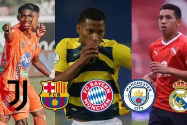 Ecuador, Colombia and Argentina are some of the countries with most youngsters playing in Europe.