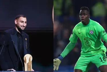Edouard Mendy lost to PSG goalkeeper Gianluigi Donnarumma in the race for the Yashin award for the best goalkeeper of 2021.