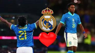 Endrick shows his maturity by leaving a heartwarming message for his little brother.