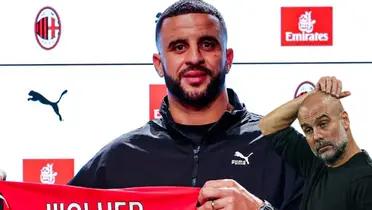 English defender Kyle Walker made some very striking statements during his presentation as a new Milan player and referred to Pep Guardiola
