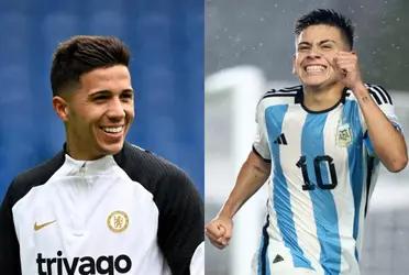 Enzo Fernandez spoke out on Claudio Echeverri's arrival to Manchester City in 2025.