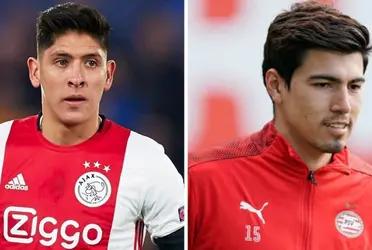 Erick's PSV are first, while Edson's Ajax are second, just one point behind.