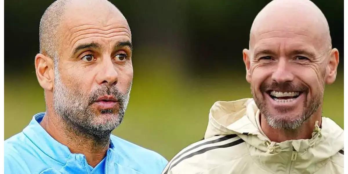 Erik ten Hag and Pep Guardiola