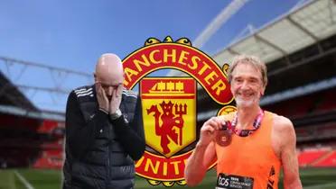 Erik ten Hag during a Premier League match with Manchester United