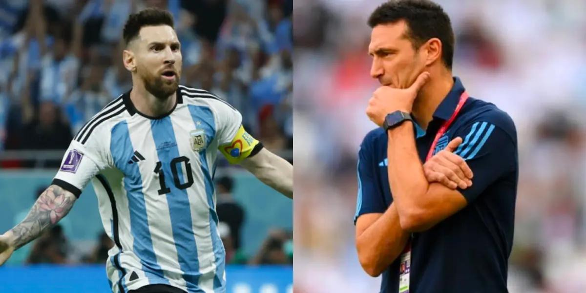 Facing the duel against the Netherlands, those led by Scaloni resumed training, with Fideo and someone else apart.