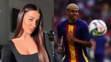 Fati Vasquez y Lamine Yamal