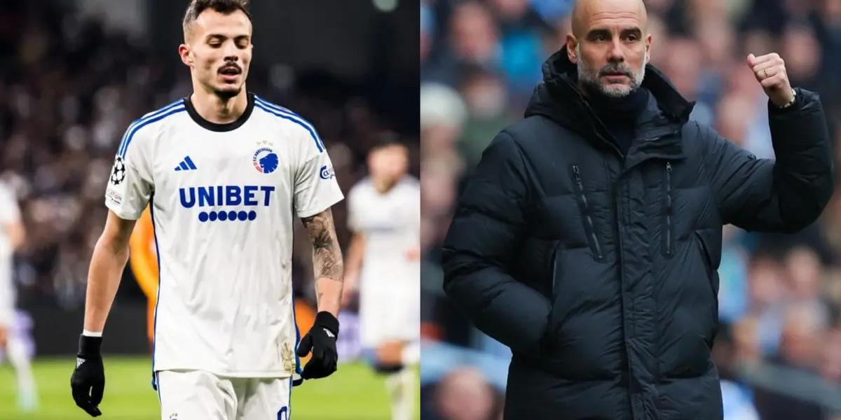 FC Copenhagen and Pep Guardiola's Man City reveal their starting XI.