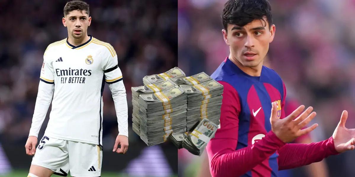 Federico Valverde is one of the most valued midfielders in the world along with Pedri.