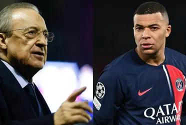 Florentino Perez could have given a sensational clue on the future of Kylian Mbappe.