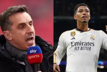 Gary Neville praised Jude Bellingham for snubbing Manchester United in 2020.