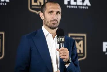 Giorgio Chiellini was presented as the new player of Los Angeles Football Club