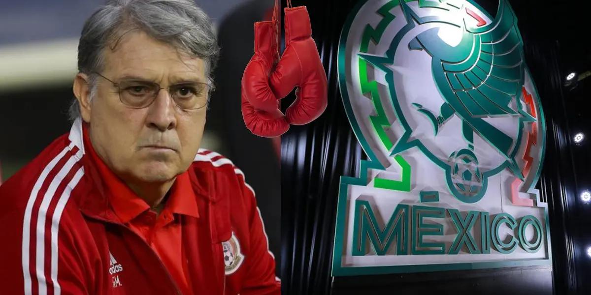 He went to blows, reached the limit with the Mexican national team, and he is leaving for good from the Mexican national team.