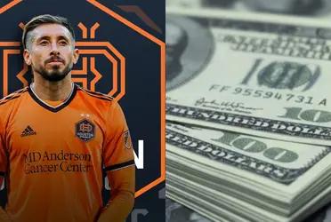 Héctor Herrera has a millionaire salary with the Houston Dynamo
