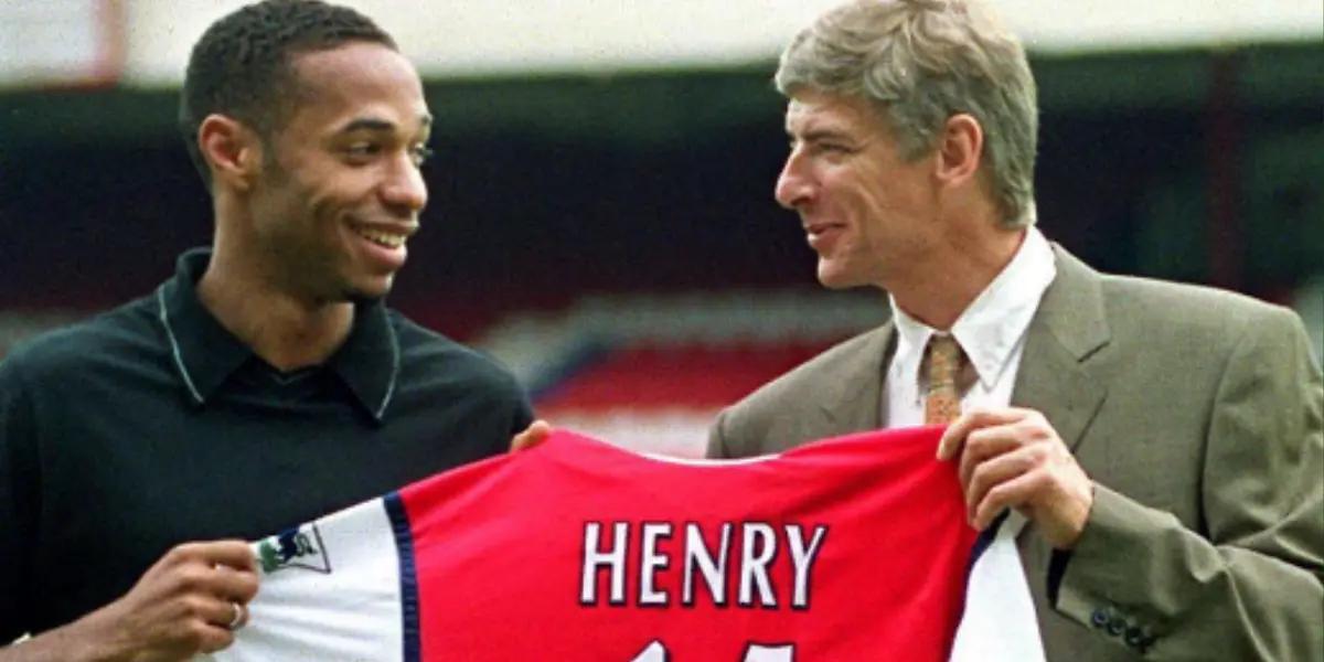 Henry and Arsene Wenger. Photo: Henry's social networks.