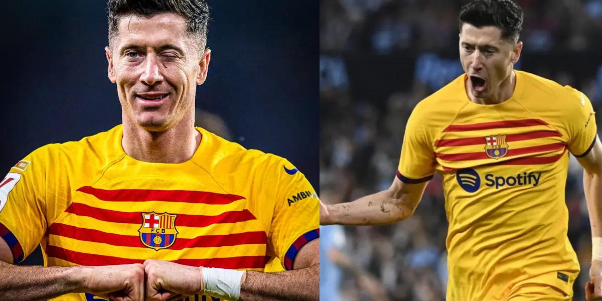 He's the hero! Lewandowski saves Barcelona in the 97th minute vs Celta de Vigo