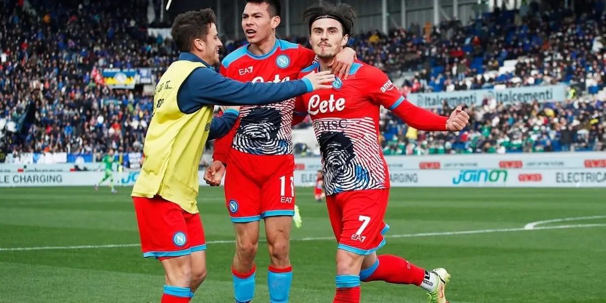 Hirving Lozano contributed an assist in Napoli's 1-3 win over Atalanta in the round 31 Serie A fixture.